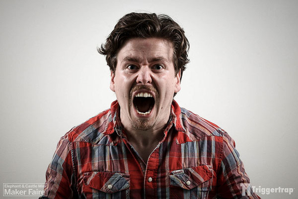 Trigger Scream Primal scream photo portraits captured with Triggertrap sound trigger ...