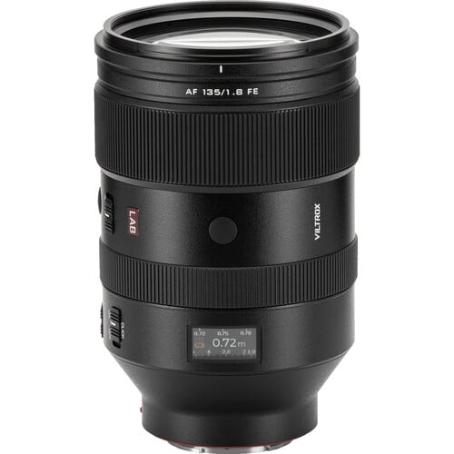 Viltrox AF 135mm F/1.8 LAB on white background.