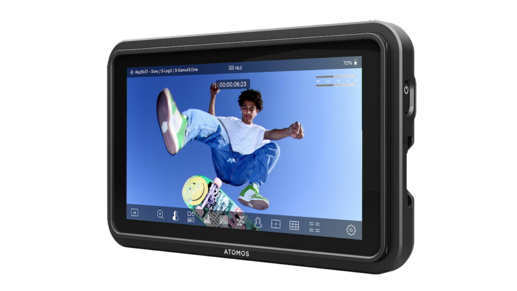 Atomos Shinobi Go on white background.