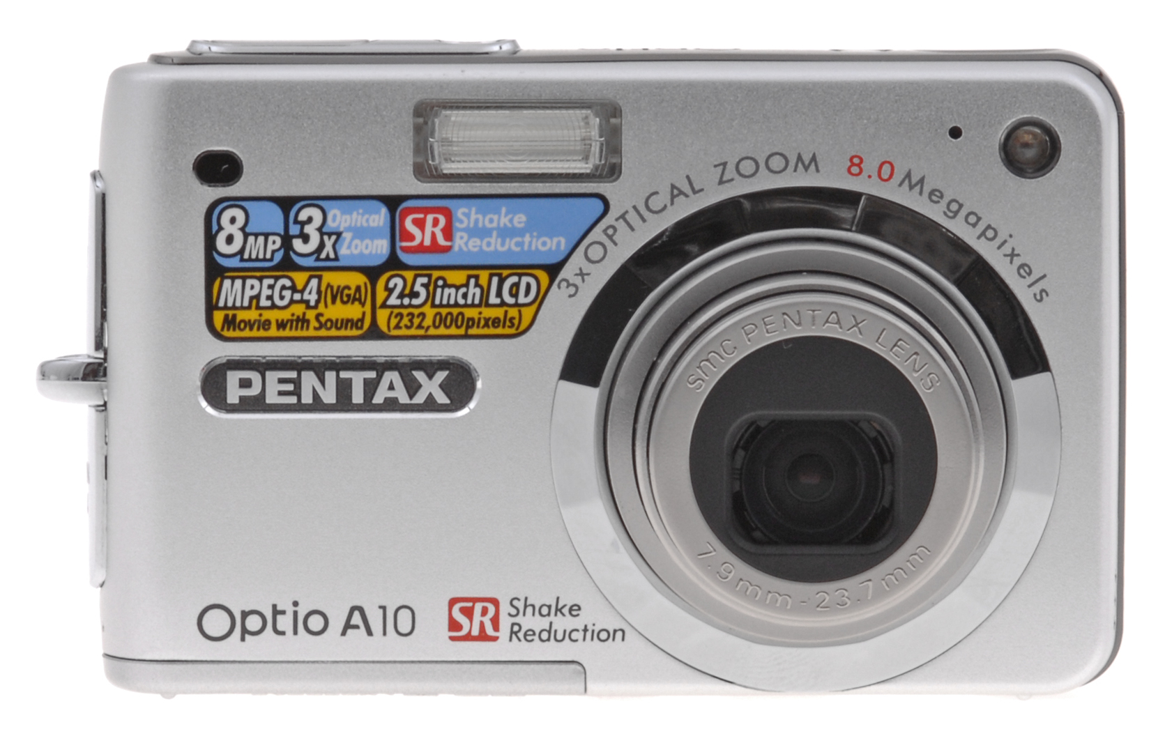 PENTAX Optio A10 コンパクトデジタルカメラ PENTAX Pentax Optio A10 8.0MP Digital Camera - Silver for