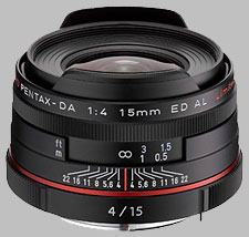 Pentax 15mm f/4 ED AL Limited HD DA