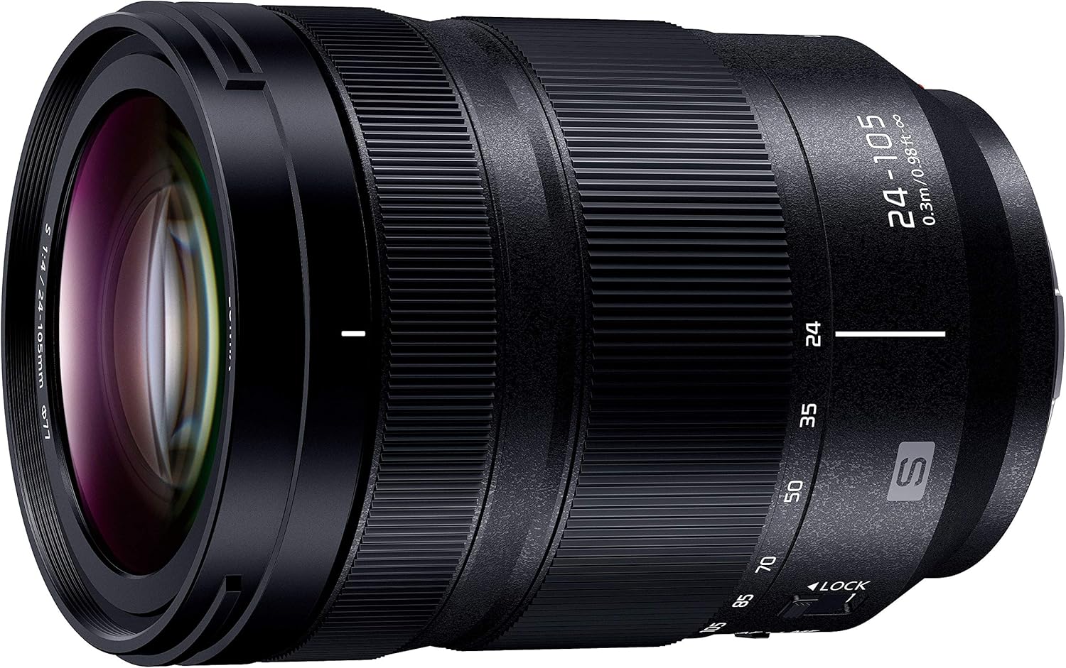 Stock image of the Panasonic Lumix Lumix S 24-105mm F4 Macro O.I.S. Black