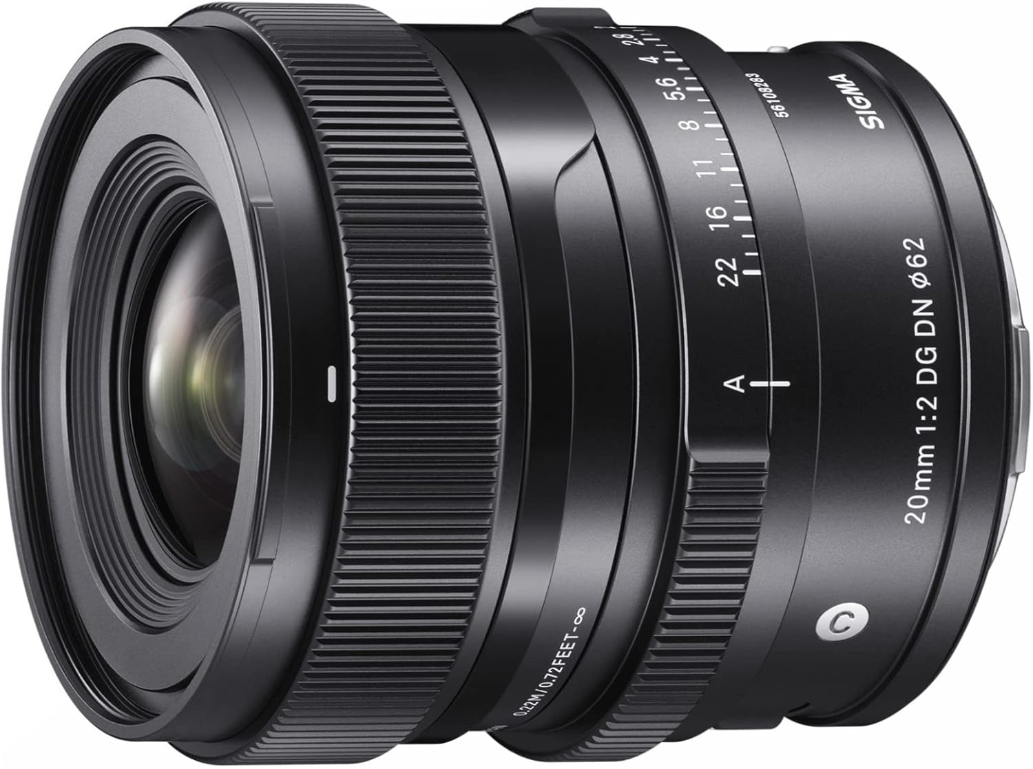 Stock image of the Sigma 20mm F2.0 DG DN C for L Mount