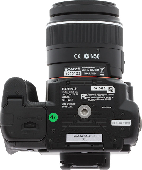 Sony A33 Review - Design - Imaging Resource