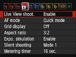 Canon 60D Review - Modes & Menus - Imaging Resource