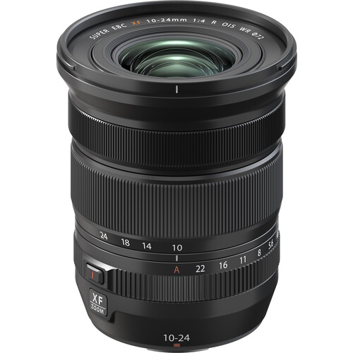 Fujifilm XF 10-24mm f/4 R OIS WR wide-angle zoom lens for X-mount cameras with constant f/4 aperture