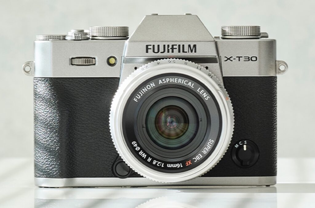 Fujifilm X-T30 II mirrorless camera with kit lens