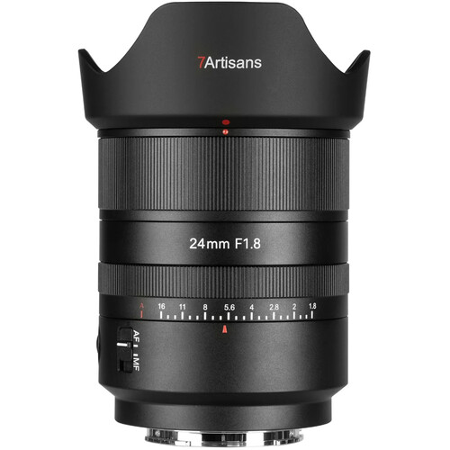 7Artisans AF 24mm f/1.8 wide-angle prime lens for L-Mount with fast f/1.8 aperture