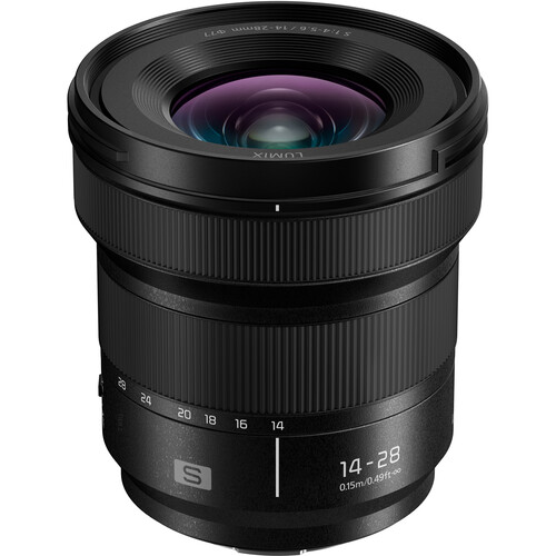 Panasonic Lumix S 14-28mm f/4-5.6 MACRO ultra-wide zoom lens for L-Mount with variable aperture