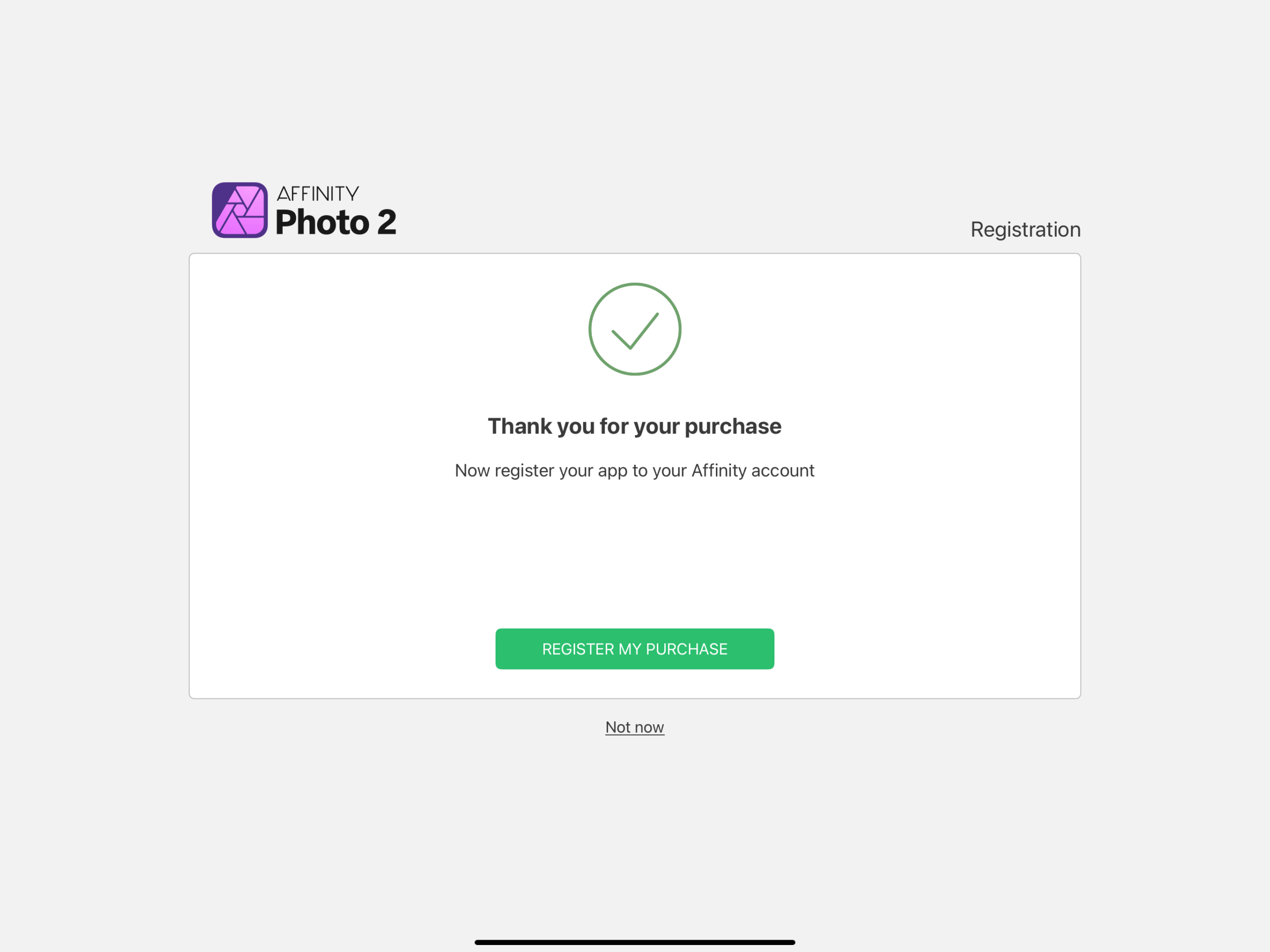 Affinity Photo for iPad