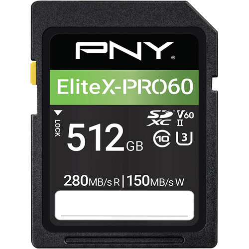Stock photo of the PNY EliteX-PRO60 UHS-I