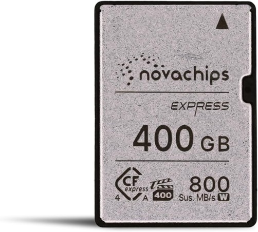 Stock photo of the NovaChip CFexpress Type A 400GB