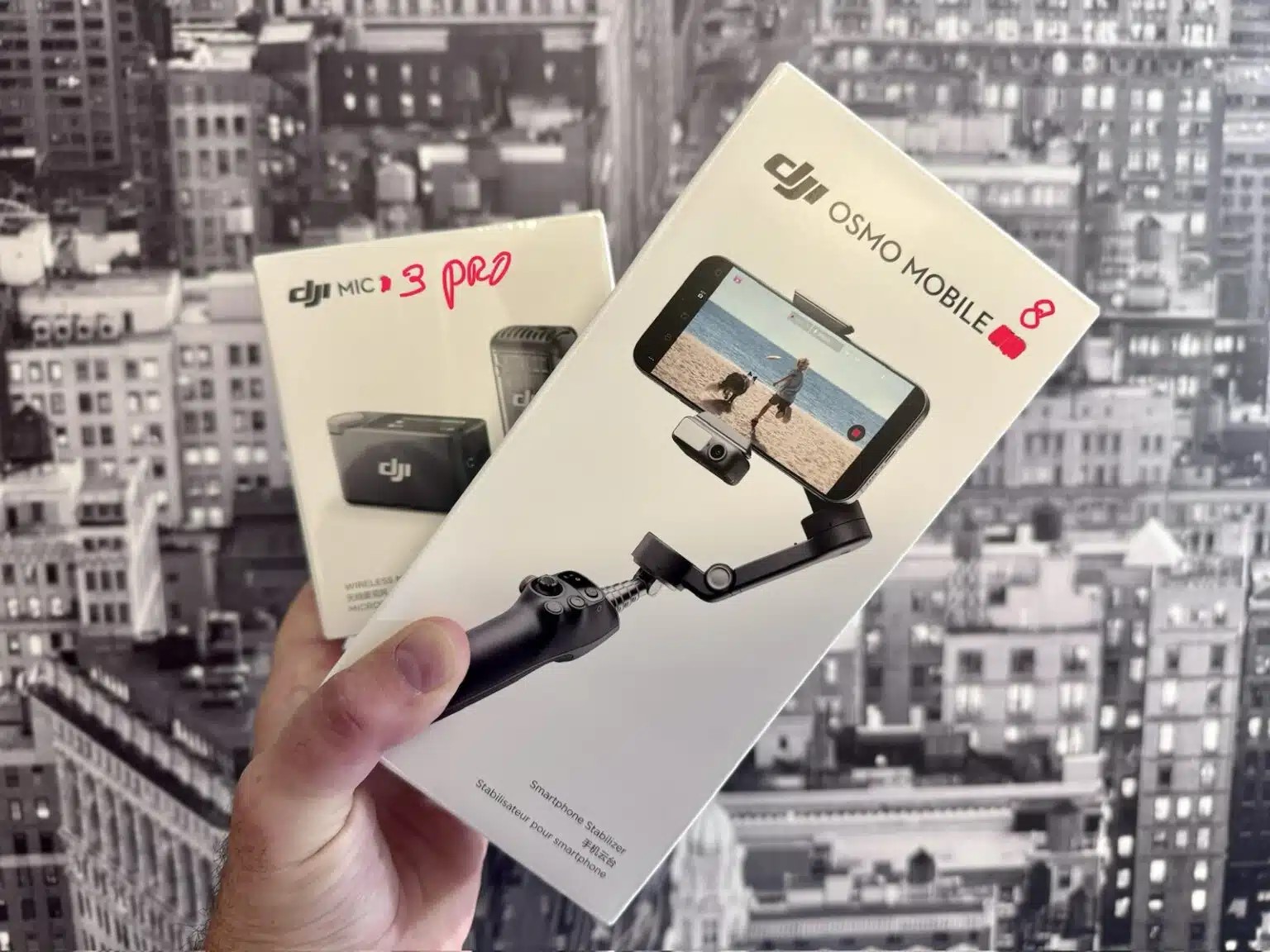 DJI Mic 3 Pro and Osmo Mobile 8 from DroneXL.