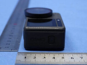 DJI Osmo Action 6 prototype image from the side by the FCC