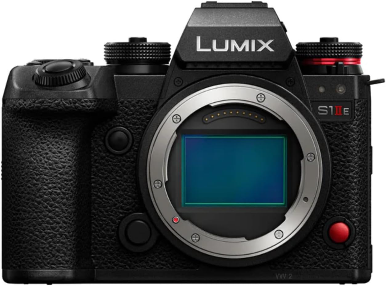 Front view of the Panasonic Lumix S1 IIE mirrorless