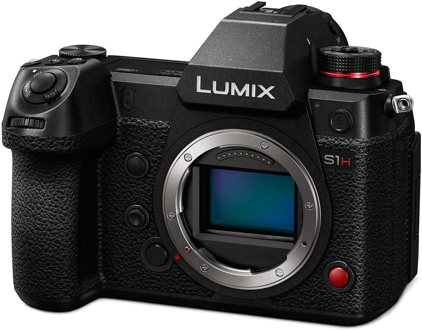 Product image for the Panasonic Lumix S1H, a camera that’s discontinued on many ecommerce sites