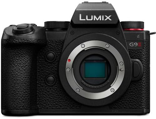 Front view of the Panasonic Lumix G9 II