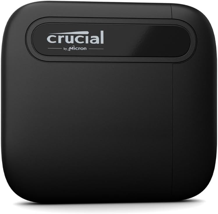 Ecommerce image of the Crucial X6 Portable SSD 1TB
