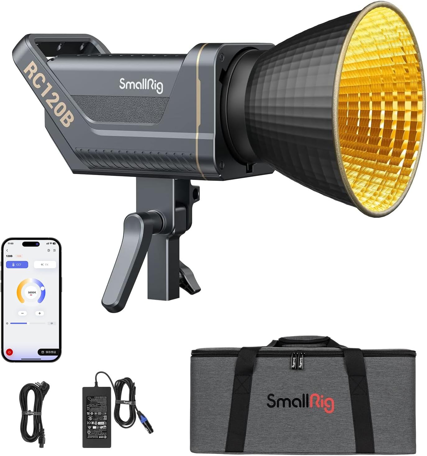 SmallRig RC 120B, a high brightness LED light used by pros