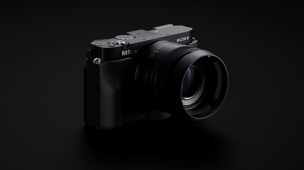 Sony RX1R III on a black