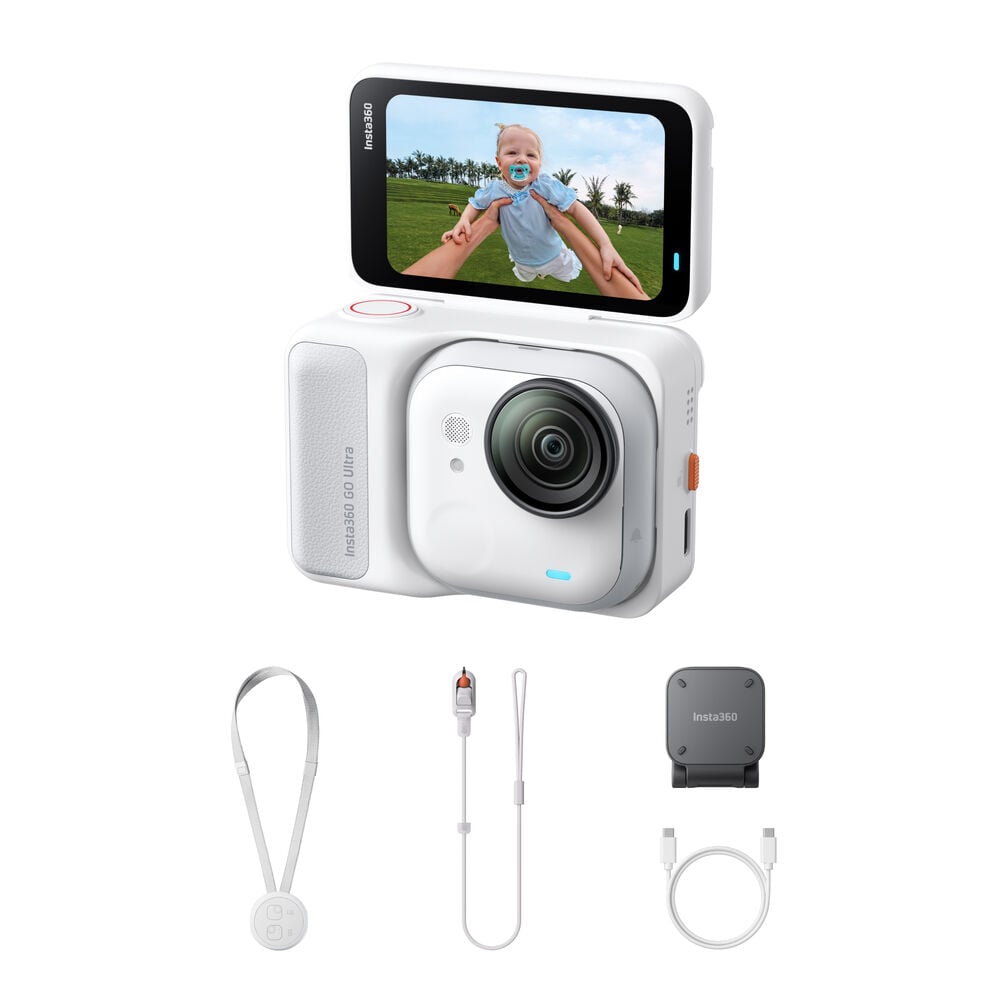 Insta360 Go Ultra on white background.