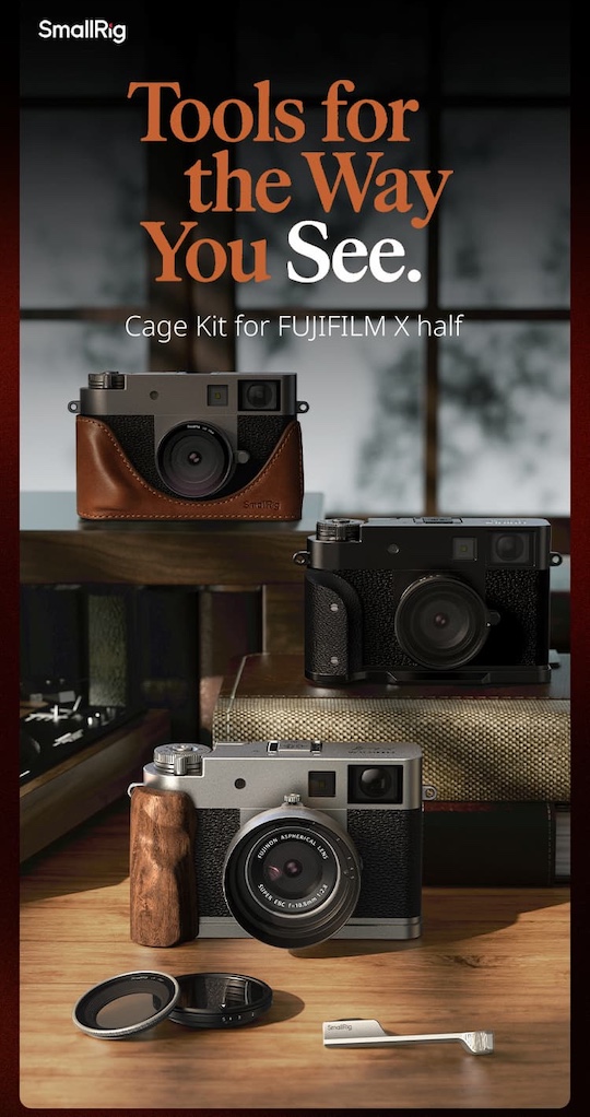 FUJIFILM X half （ブラック）SmallRigカスタム SmallRigに「FUJIFILM X half」用のアクセサリーシリーズが登場