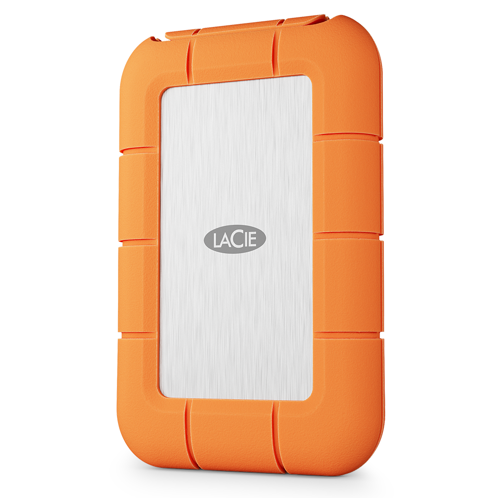 The LaCie Rugged SSD4 on a white background. 