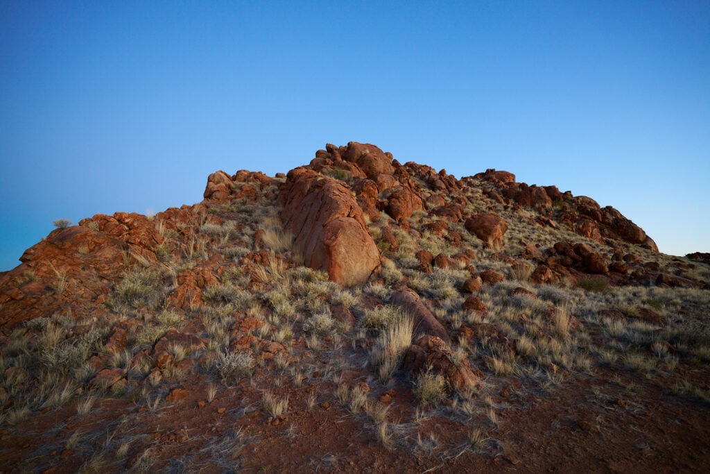A rocky outcropping in Australia.