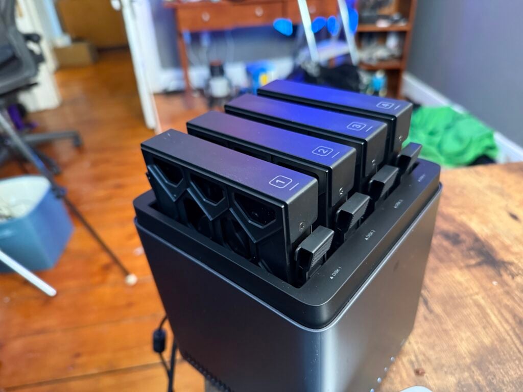 The UGREEN DH3400 Plus on a table