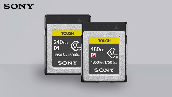 Sony Halts CFexpress & SD Card Orders Due to Chip Shortage