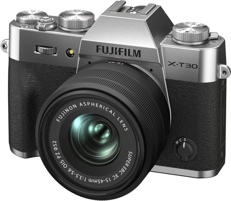 FUJIFILM X-T30 II Mirrorless Camera with XC 15-45mm OIS PZ Lens (Silver)