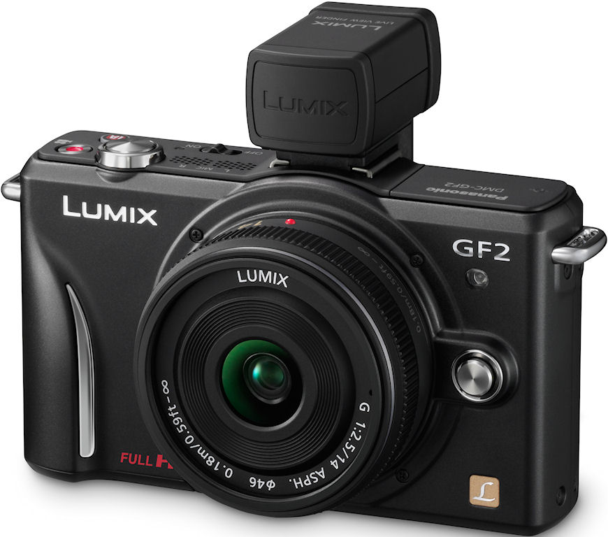 Panasonic GF2: Smallest interchangeable-lens camera with built-in flash ...