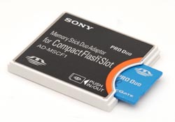 Compatibility : The A100 has a solution for everyone, offering an adapter for existing Memory Stick