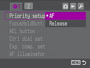 Sony Alpha DSLR-A100 Menus image 16