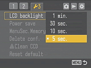 Sony Alpha DSLR-A100 Menus image 20