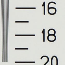 Strong detail to 1,600 lines horizontal
