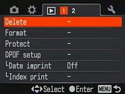 Sony Alpha DSLR-A200 Menus image 16