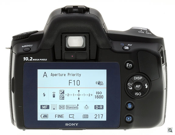 Sony Alpha DSLR-A230 Overview image 8