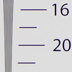 Strong detail to 2,100 lines horizontal Camera JPEG