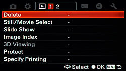 Sony Alpha SLT-A33 Menus image 18