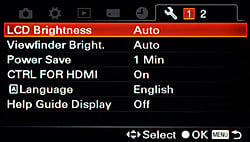 Sony Alpha SLT-A33 Menus image 22