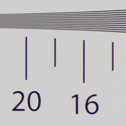 Strong detail to 1,700 lines vertical ACR processed RAW