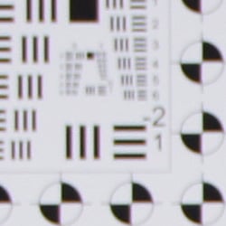 Tele: Upper left C.A.: Moderate, but very dull Softness: Strong blurring