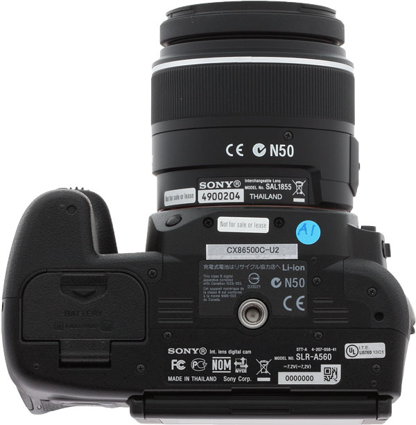 Sony Alpha DSLR-A560 Design image 6