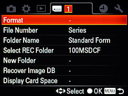 Sony Alpha DSLR-A560 Menus image 18