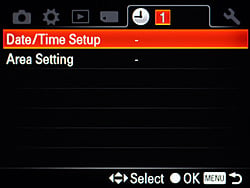 Sony Alpha DSLR-A560 Menus image 19