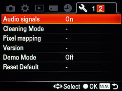 Sony Alpha DSLR-A560 Menus image 21