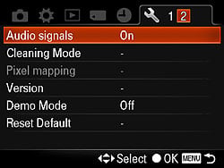 Sony Alpha DSLR-A580 Menus image 21
