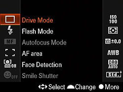 Sony Alpha DSLR-A580 Menus image 22
