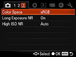 Sony Alpha DSLR-A580 Menus image 13